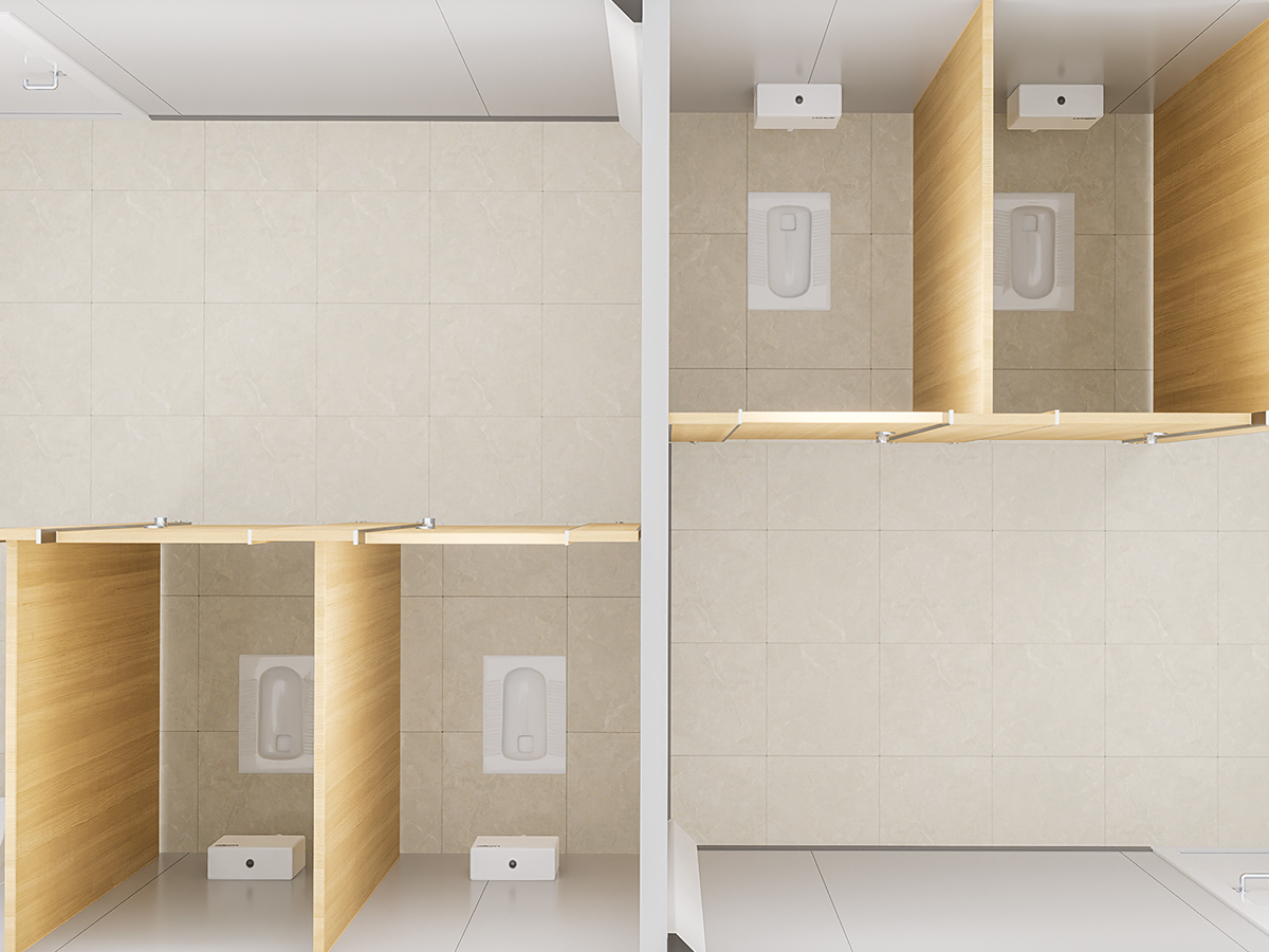 Integrated Bathroom Pod All-in-One Bathrooms with Toilet and Wash Basin